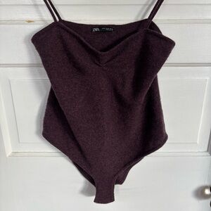 Zara Deep Plum Bodysuit